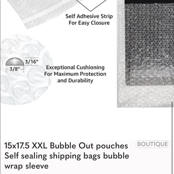 50 Bubble Out Mailers Clear Bubble Wrap Pouches Self Sealing Shipping Bag padded - Picture 4 of 5